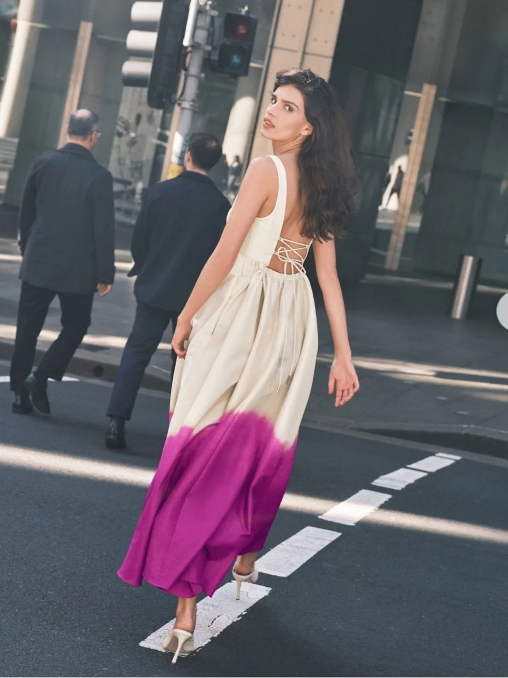 NEW Acler Redin Maxi Dress in Violet Landscape - Picture 1 of 13